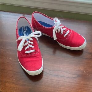 Keds Red and White Sneakers